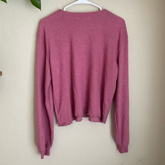 BB Dakota Nordstrom Ribbed Crew Neck Long Sleeve Top - Picture 2 of 6